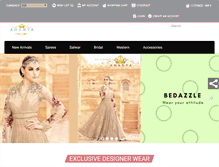 Tablet Screenshot of ananyafashion.com